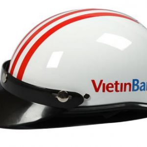 Nón bảo hiểm quảng cáo 25 in len mu bao hiem ngan hang viettinbank