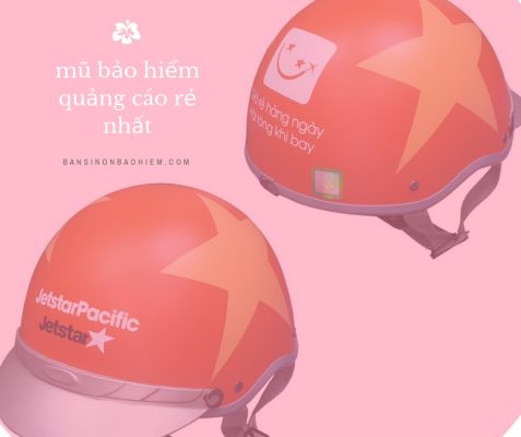 mũ bảo hiểm quảng cáo