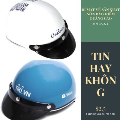 Giá nón bảo hiểm quảng cáo