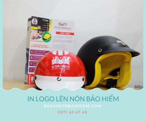in logo lên nón bảo hiểm