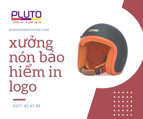 xưởng nón bảo hiểm in logo