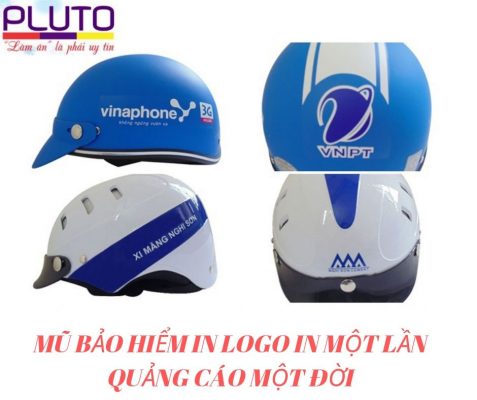 Nón bảo hiểm in logo thương hiệu cách truyền thông hiệu quả