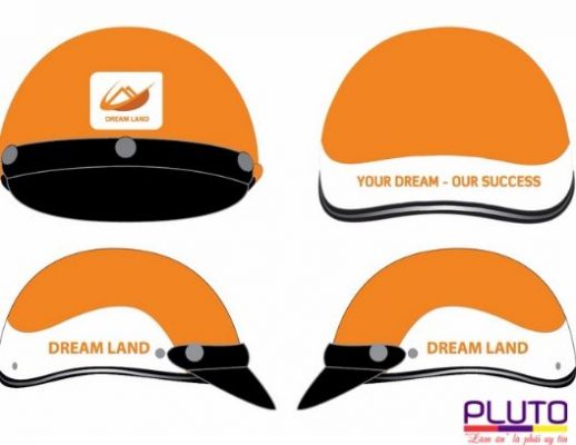 In logo lên mũ bảo hiểm