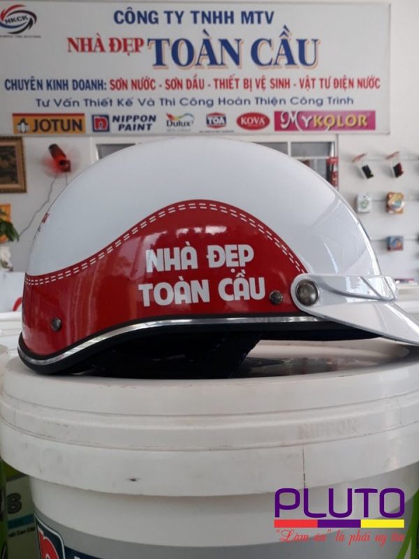 Nón bảo hiểm quảng cáo chuyên cho nghành xây dựng 1 Nón bảo hiểm in logo thương hiệu cách truyền thông hiệu quả