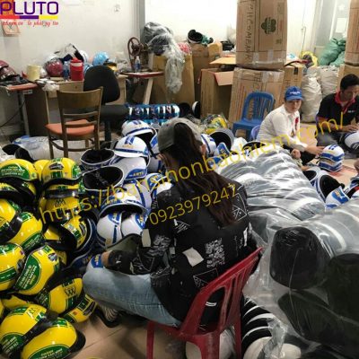 In logo nón bảo hiểm theo yêu cầu