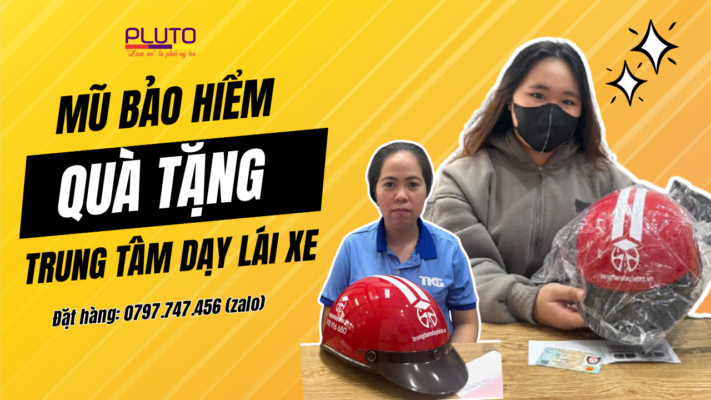 mũ bảo hiểm quà tặng trung tâm dạy lái xe